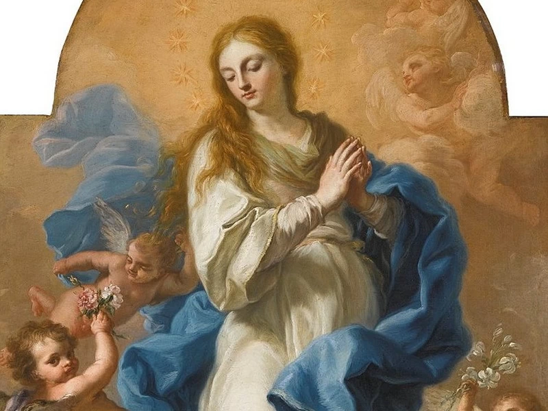 1707-Giuseppe Bonito - L'Immacolata Concezione